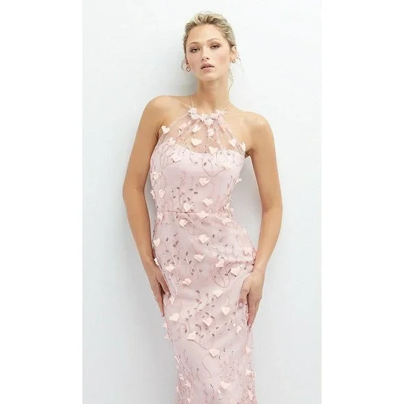 dessy collection sequin embroidered dress Eve Black Embossed Velvet Dress – Lakshita main image 1